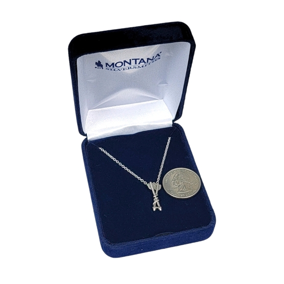 MONTANA SILVERSMITHS Gypsy Wrapped Arrow Necklace New! - Picture 4 of 5